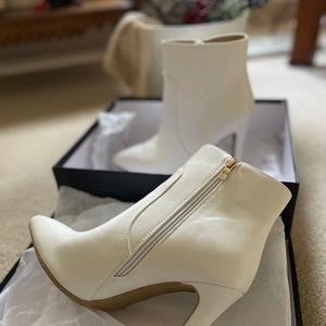White Ankle Booties